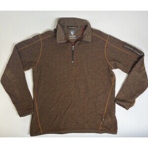 Kuhl Chianti Fleece 1/4 Zip Sweater Men’s M Wool Blend Hiking Outdoor